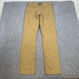 DU/ER Pants Mens 30x32 (Fits 30x34)‎ Brown N2X No Sweat Relaxed Taper Stretch